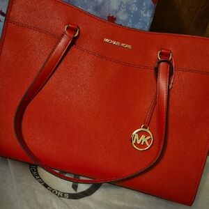 Michael Kors Vibrant Red Tote